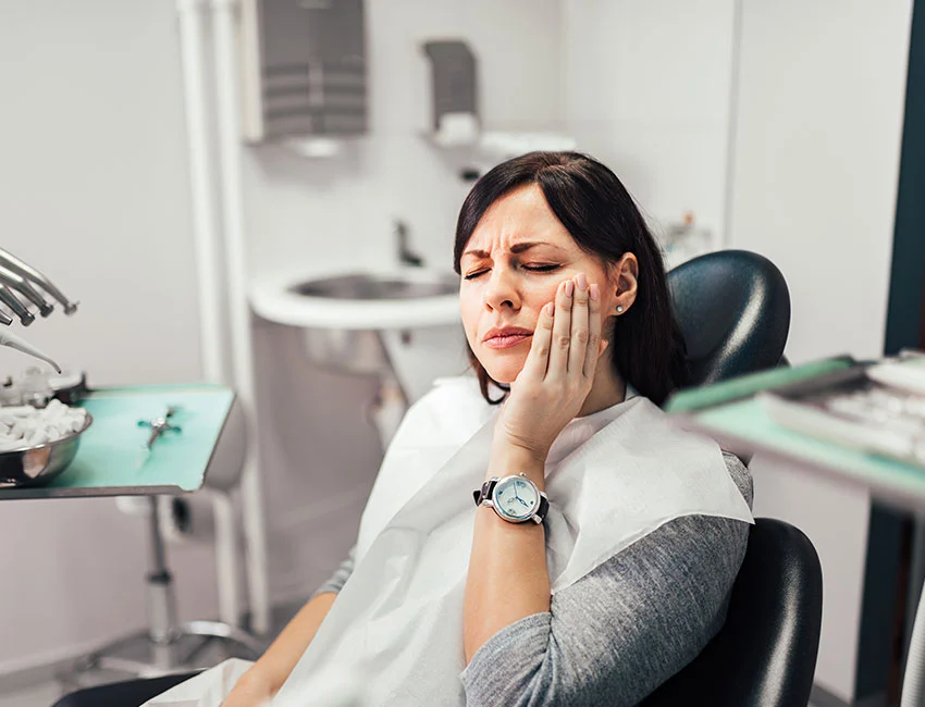 Patient with toothache needs root canal treatment in Gardena, 90247